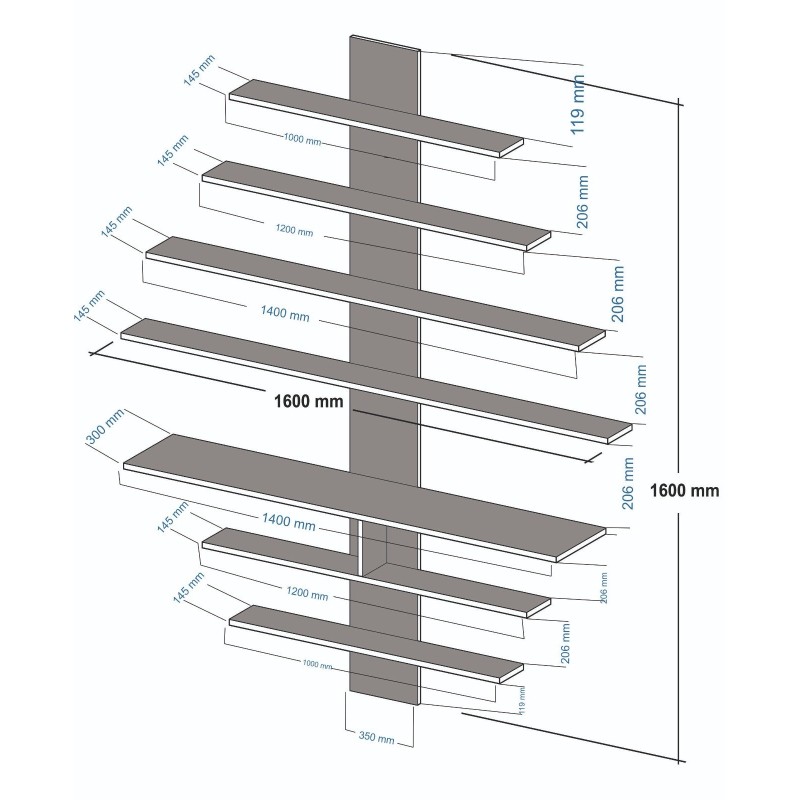 TV Unit Zebra - White, Walnut White
Walnut