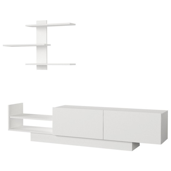 TV Unit Egemen - White White TV Unit Egemen - White White