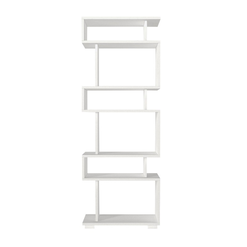 Βιβλιοθήκη - Blok - Χρώμα Λευκό - 60x20x165εκ