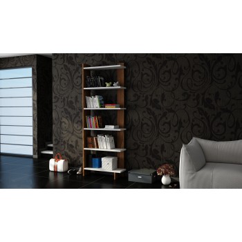 Bookshelf Order - White, Walnut White
Walnut