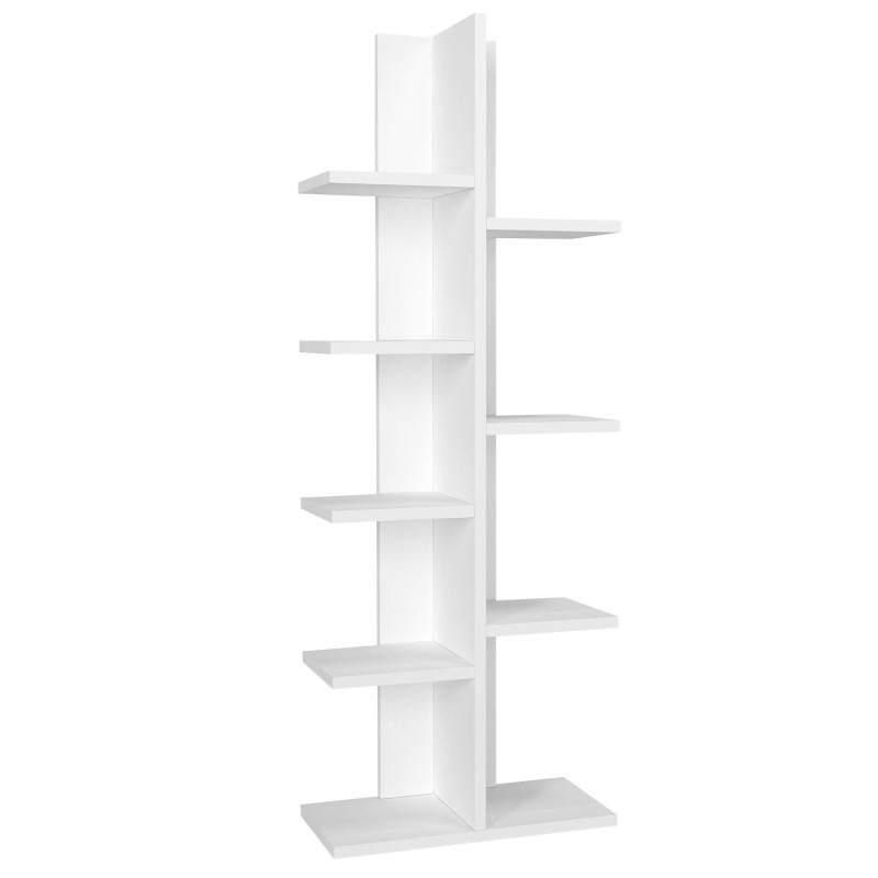 Βιβλιοθήκη - Tree - Χρώμα Λευκό - 45x22x121εκ