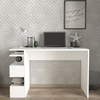 Study Desk Snake - White White