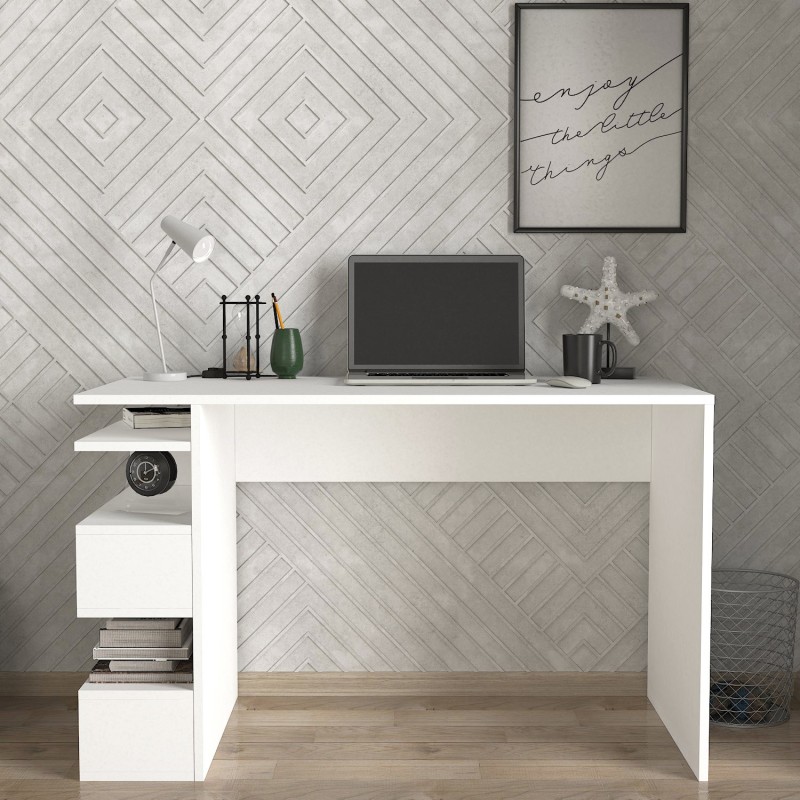 Study Desk Snake - White White