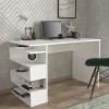 Study Desk Snake - White White
