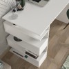 Study Desk Snake - White White