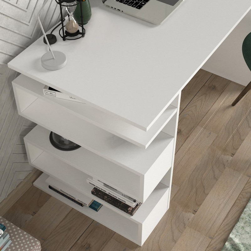 Study Desk Snake - White White