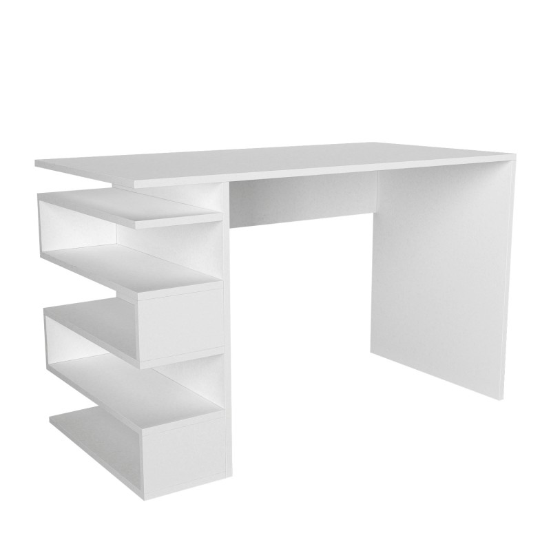 Study Desk Snake - White White