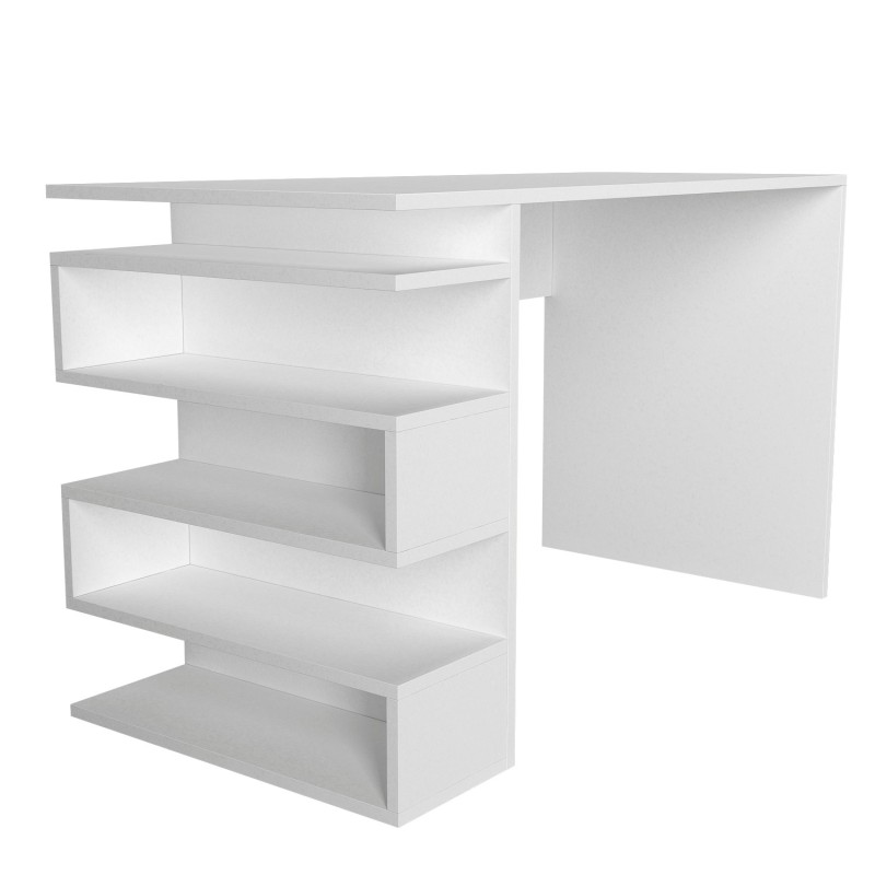 Study Desk Snake - White White