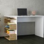 Study Desk Snake - White, Walnut White
Walnut
