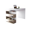 Study Desk Snake - White, Walnut White
Walnut