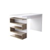 Study Desk Snake - White, Walnut White
Walnut