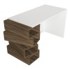 Study Desk Jenga - White, Walnut White
Walnut