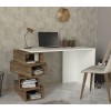 Study Desk Jenga - White, Walnut White
Walnut