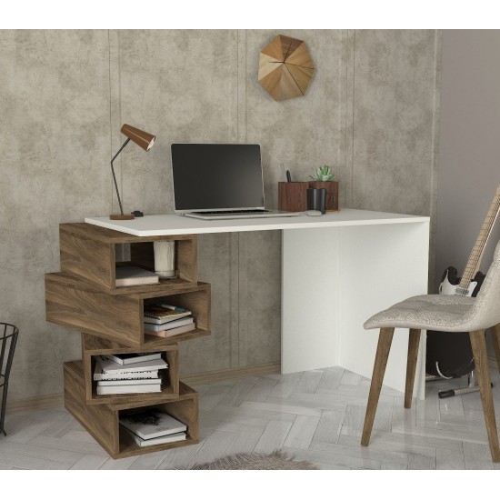 Study Desk Jenga - White, Walnut White
Walnut Study Desk Jenga - White, Walnut White
Walnut