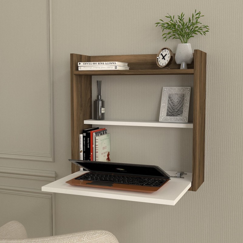 Study Desk Laptop - White, Walnut White
Walnut