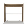 Study Desk Laptop - White, Walnut White
Walnut