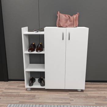 Shoe Cabinet Asus - White White