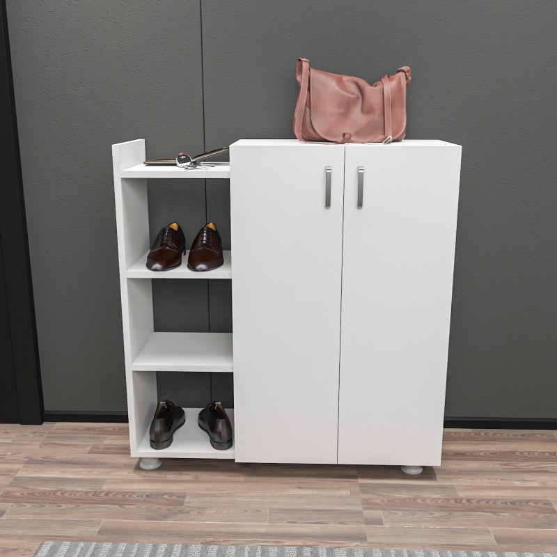 Shoe Cabinet Asus - White White