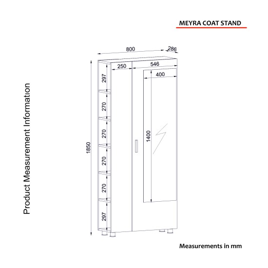 Hall Stand Meyra - White White Hall Stand Meyra - White White
