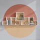 Wall Shelf Elitra - White White Wall Shelf Elitra - White White