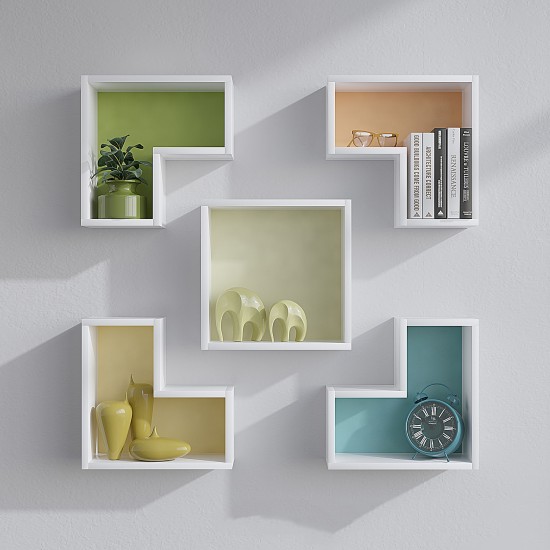Wall Shelf Elitra - White White Wall Shelf Elitra - White White