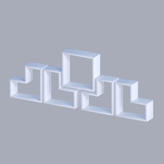 Wall Shelf Elitra - White White Wall Shelf Elitra - White White