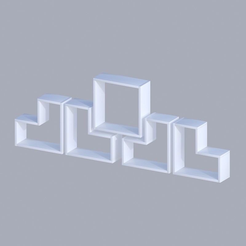 Wall Shelf Elitra - White White