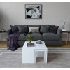 Hanah Home Coffee Table Set Ortanca - White White