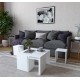 Coffee Table Set Ortanca - White White Hanah Home Coffee Table Set Ortanca - White White