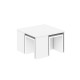 Coffee Table Set Ortanca - White White Hanah Home Coffee Table Set Ortanca - White White