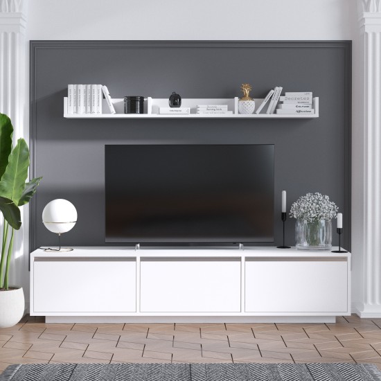 TV Unit Prag - White White TV Unit Prag - White White