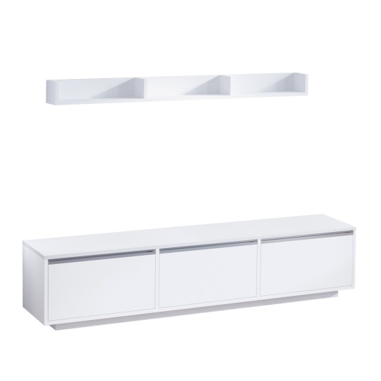 TV Unit Prag - White White TV Unit Prag - White White