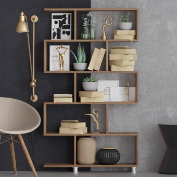 Bookshelf Nilüfer - Walnut Walnut