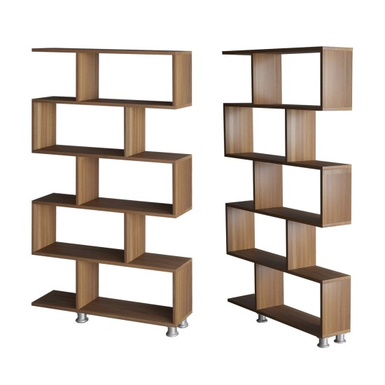 Bookshelf Nilüfer - Walnut Walnut