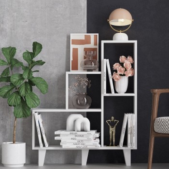 Bookshelf Nisa - White White