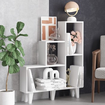 Bookshelf Nisa - White White