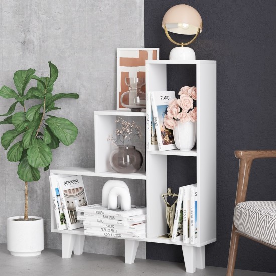 Bookshelf Nisa - White White Bookshelf Nisa - White White