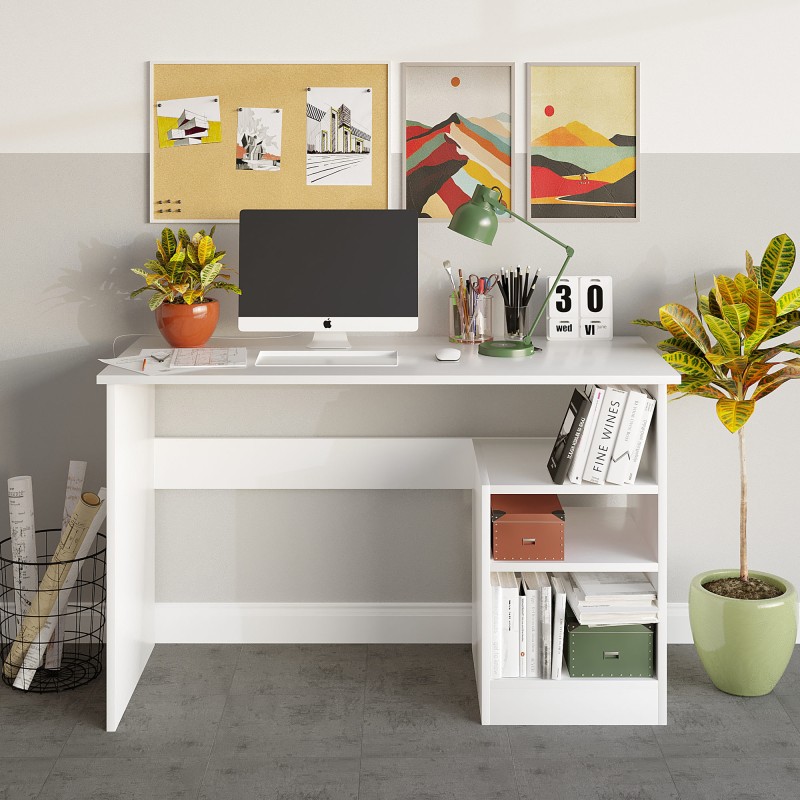 Study Desk Bahar - White White