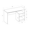 Study Desk Bahar - White White