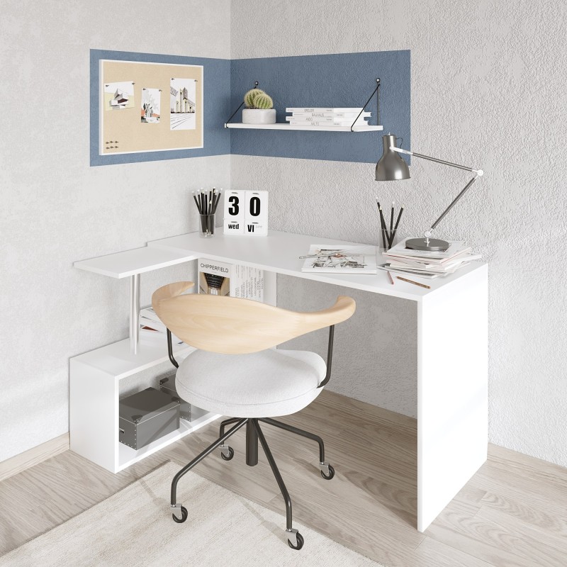 Hanah Home Study Desk Gelincik - White White