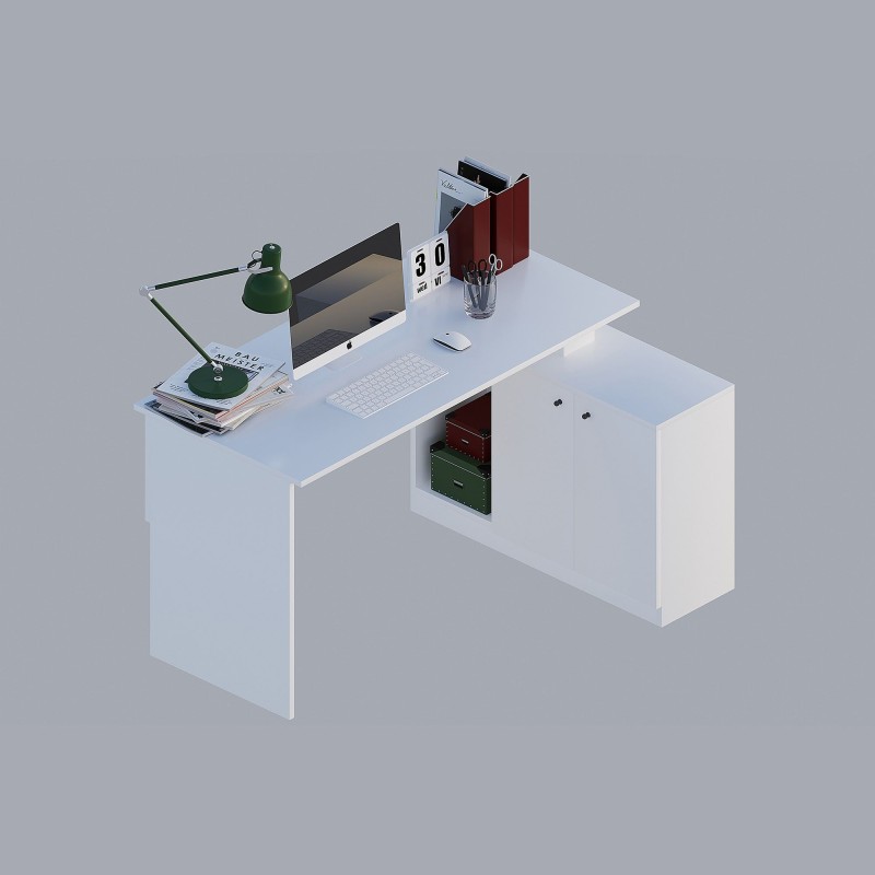 Study Desk Basak Calisma Masası - White White