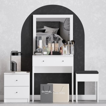 Τουαλέτα Κρεβατοκάμαρας - Nice - Χρώμα Λευκό