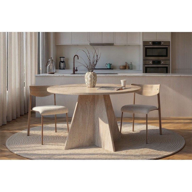 Dining Table Virella - Travertine Travertine
