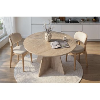 Dining Table Virella - Travertine Travertine