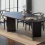 Dining Table Sabella - Wood Black Wood Black