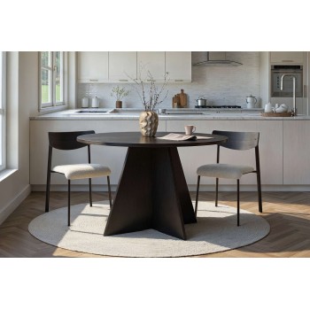 Dining Table Virella - Wood Black Wood Black