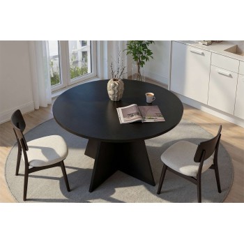 Dining Table Virella - Wood Black Wood Black