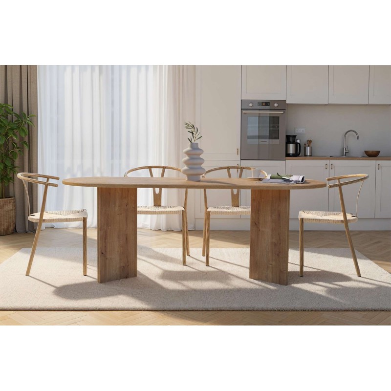 Dining Table Sabella - Sapphire Oak Sapphire Oak