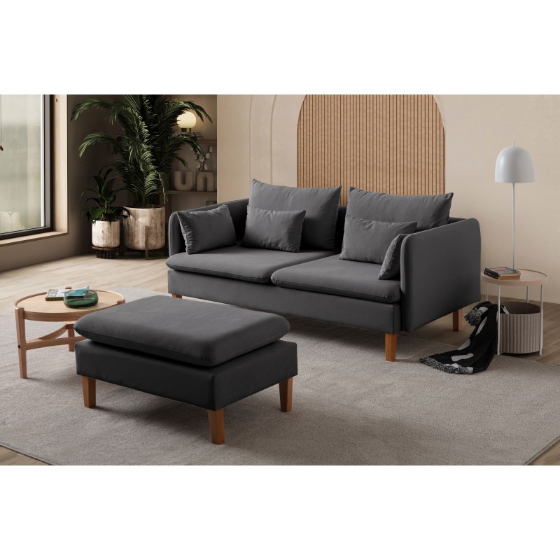 3-Seat Sofa Flexy - Anthracite Anthracite