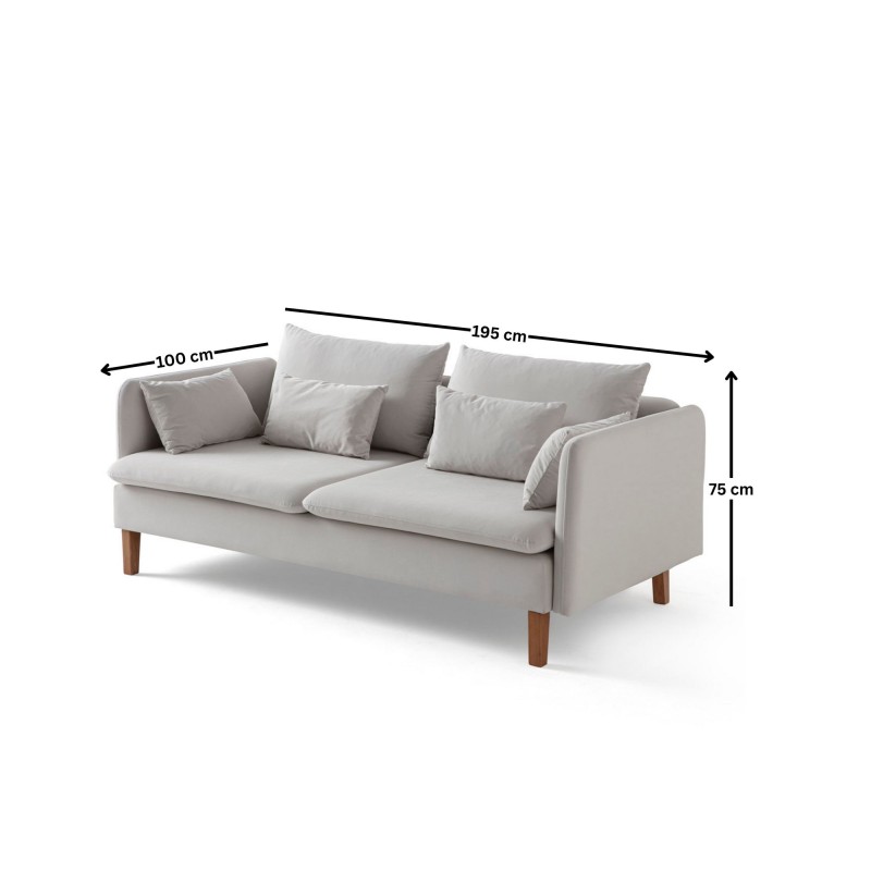 3-Seat Sofa Flexy - Cream Cream